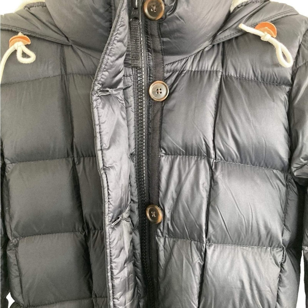 Abercrombie & Fitch Goose Down Sherpa Hoody Puffer Parka Coat Women’s Small - Picture 8 of 10